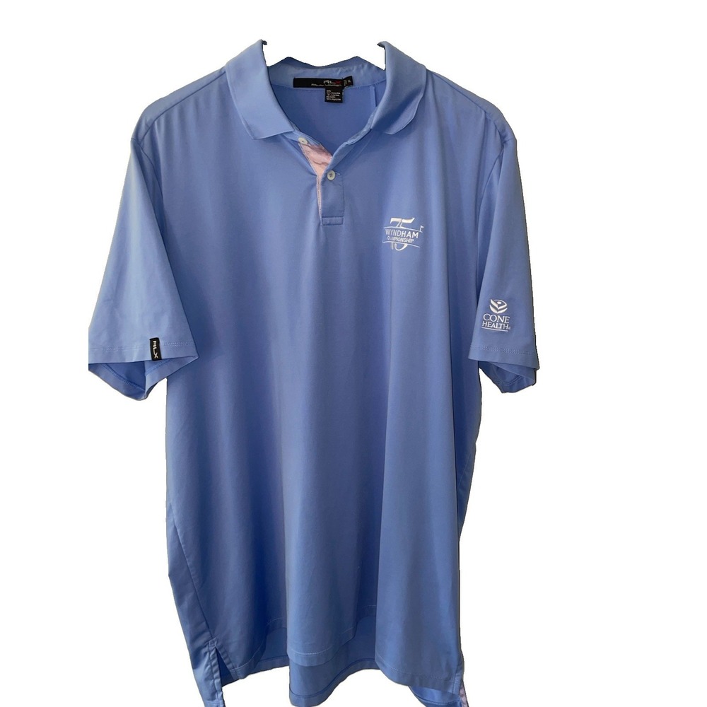 RLX Ralph Lauren Golf Polo Shirt Men XL Solid Wyndham 75 PGA